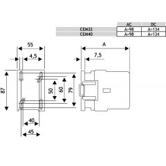 CEM32.00-230V-50/60Hz Palīgkontaktors 15kW