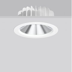 LEDONA round IP20, 12...41 W, 1750...5300 lm, 940, white, DALI Recessed downlights, D 230 H 3 HEL 10