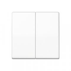 Taustiņs 2-viet, duroplasts, Serie AS, balts