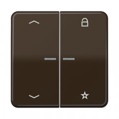 eNet taustiņš unversālais 2-viet, ar bultiņu simboliem<br />
, duroplasts, Serie CD, brūns