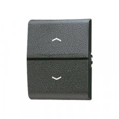 Taustiņs 1-viet, ar virzienrādītāju, termoplasts, WG 800, antracīts