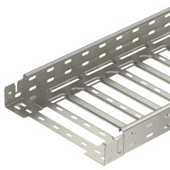Kabeļu rene SKSM perforēta, ar ātro savienotāju 60x400x3050, V2A, 1.4301, 2B