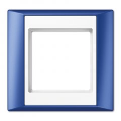 Rāmītis 1-vietīgs, vertikālā un horizontālā montāža, plastmasa, A PLUS, zils-balts