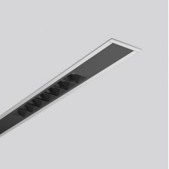 Gaismeklis LESS IS MORE BEAMLINE, 23 W, 2050 lm, 930, silver, on/off Recessed ceiling luminaires, L 1141 B 71 H 2 HEL 106, Mini-Reflector-System