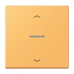 Taustiņs KNX slēdzim ar indikācijas logu un virzienrādītāju 1-viet, Serie LS, ocre jaune clair