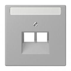 Virsma IAE/UAE-datu rozetei 2 x 8-polig, marķējams, termoplasts lakots, Serie LS, gris moyen