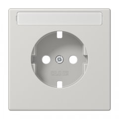 Centrālplate kontaktligzdai marķējams, duroplasts, Serie LS, gaiši pelēks