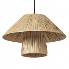 Decor Bamboo Paper Hut Pendant 400 E27 Brown