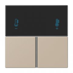 Taustiņs 3-viet, F40 KNX telpas kontrolierim, Serie LS, ombre naturelle claire