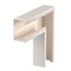 Plakanais stūris 70x110mm, PVC, krēmbalta, 9001