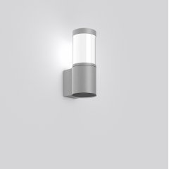 Gaismeklis MEGA LATERNE F, 10 W, 480 lm, 840, silver, Sensor Wall luminaires, L 160 B 115 H 303, Opal glass, HF movement sensor
