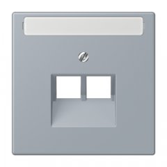 Virsma IAE/UAE-datu rozetei 2 x 8-polig, marķējams, termoplasts lakots, Serie LS, gris clair 59