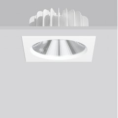 LEDONA square IP65, 40 W, 4100 lm, 830, white, on/off Recessed downlights, L 220 B 220 H 3 HEL 111,