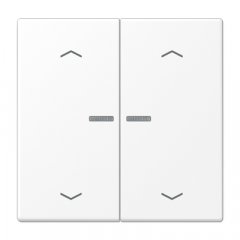 JUNG HOME taustiņš 2-viet, ar bultiņu simboliem<br />
, Serie LS, sniegbalts matēts