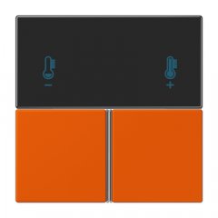 Taustiņs 3-viet, F40 KNX telpas kontrolierim, Serie LS, orange vif