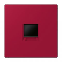 Virsma (ar fiksatoru) modulārai datu rozetei 1-vietīga, UMA-CAT6A, termoplasts lakots, Serie LS, rouge carmin