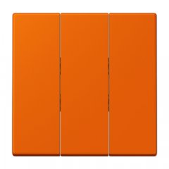 Taustiņs 3-viet, termoplasts lakots, Serie LS, oranža