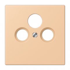 Centrālplate unversālā Sat/BK, termoplasts lakots, Serie LS, terre sienne claire 31