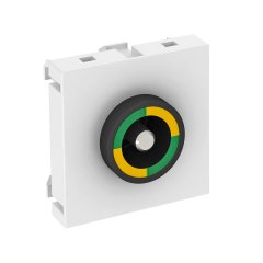 Potenciālu izlīdzin. rozete 45x45mm, PC, dzidri balts, 9010 PAD-ID6 RW1