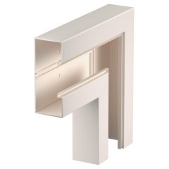 Plakanais stūris 70x170mm, PVC, krēmbalta, 9001