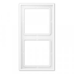 Rāmītis 2-vietīgs, vertikālā un horizontālā montāža, LS 990, sniegbalts matēts