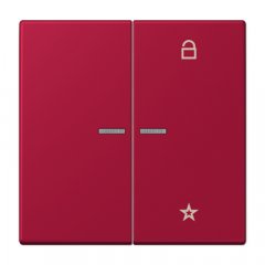 eNet taustiņš unversālais 2-viet, duroplasts, Serie LS, rouge carmin