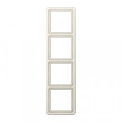 Rāmītis 4-vietīgs, vertikālā un horizontālā montāža, termoplasts, CD 500, ziloņkaula