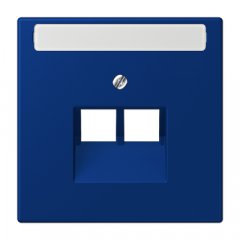 Virsma IAE/UAE-datu rozetei 2 x 8-polig, marķējams, termoplasts lakots, Serie LS, bleu outremer foncé