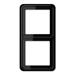 Rāmītis 2-vietīgs, vertikālā un horizontālā montāža, duroplasts, CD 500, melns