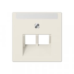 Virsma IAE/UAE-datu rozetei 2 x 8-polig, marķējams, termoplasts, Serie AS, ziloņkaula