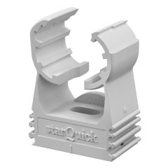 starQuick klipsis turētajs 11,5-15mm, PA, gaiši pelēks, 7035
