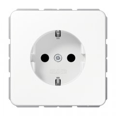 Kontaktligzda SCHUKO, 16 A 250 V ~, ar bērnu drošību, duroplasts, Serie CD, balts