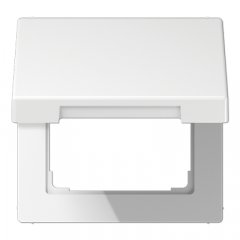 Rozetes vāks ar atsperi, termoplasts, Serie LS, balts