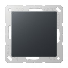 Nosedzošais vāks (tukša virsma), termoplasts lakots, Serie A, anthrazit matt