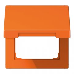 Rozetes vāks ar atsperi, termoplasts, Serie LS, oranžs