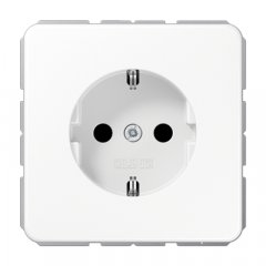 Kontaktligzda SCHUKO, 16 A 250 V ~, ar bērnu drošību, termoplasts, Serie CD, balts