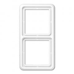 Rāmītis 2-vietīgs, vertikālā un horizontālā montāža, termoplasts, CD 500, balts