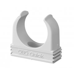Quick klipsis turētajs ugunsizturīgs M16, PP, dzidri balts, 9010