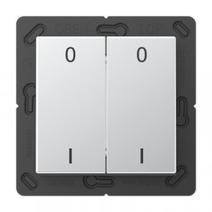 EnOcean slēdzis-raidītājs kanālu skaits 4, simboli 0 I, Serie A, alumīnijs