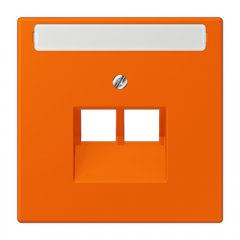 Virsma IAE/UAE-datu rozetei 2 x 8-polig, marķējams, termoplasts lakots, Serie LS, oranža