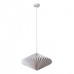 Decor Paper Lantern Diamond Pendant E27 White