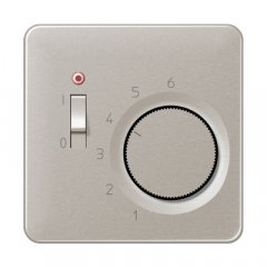 Centrālplate termoregulātoram, Aluminium eloxiert, Serie CD, platīna krāsa