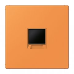 Virsma (ar fiksatoru) modulārai datu rozetei 1-vietīga, UMA-CAT6A, termoplasts lakots, Serie LS, orange clair