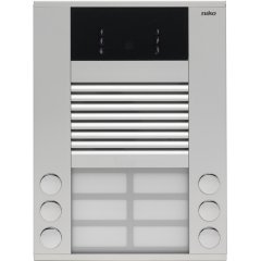 Virsapmetuma ārejais namrunis (door-phone) 20 mm ar 6 zvaniem divās rindās un kameru