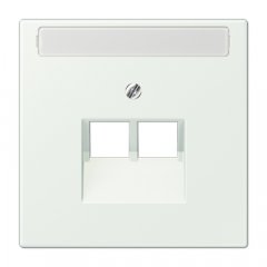 Virsma IAE/UAE-datu rozetei 2 x 8-polig, marķējams, termoplasts lakots, Serie LS, outremer gris