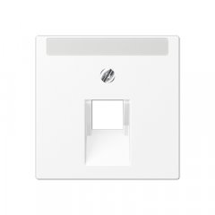 Virsma IAE/UAE-datu rozetei 1 x 8-polig, marķējams, termoplasts lakots, Serie A, sniegbalts matēts