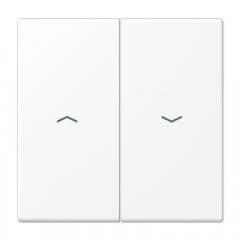 Taustiņs 2-viet žalūziju slēdzim, ar virzienrādītāju, Serie LS, sniegbalts matēts