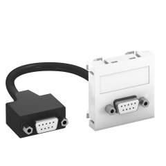 Multimedia Adapteris, D-Sub9 ar kabeli, rozete-rozete 45x45mm, PC, dzidri balts, 9010 MTG-DB9 F RW1