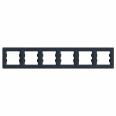 Asfora 6-vietīgs horizontāls rāmis, antracīts