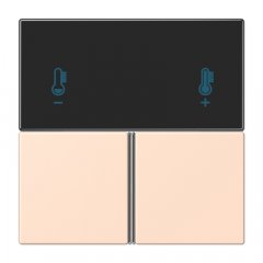 Taustiņs 3-viet, F40 KNX telpas kontrolierim, Serie LS, rose pâle